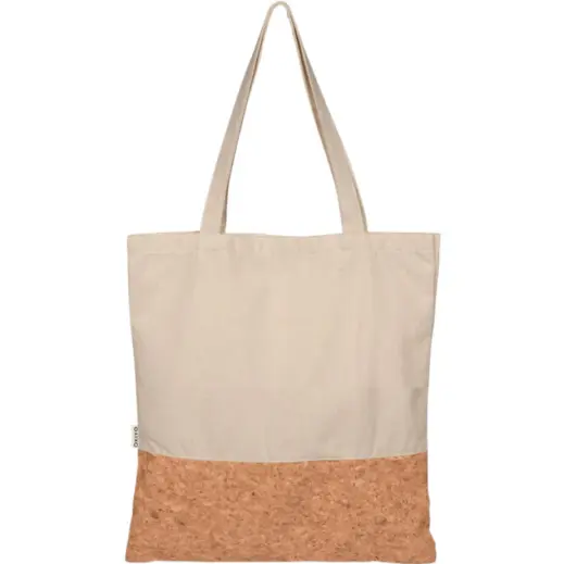 Okiyo Shukaku Cork & Cotton Shopper Natural Front Unbranded